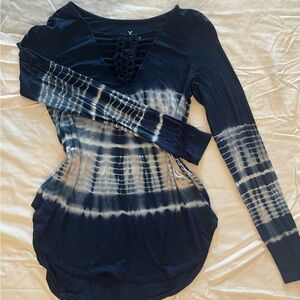 Early 2000s American Eagle Outfitters Blue Soft & Sexy Long Sleeve